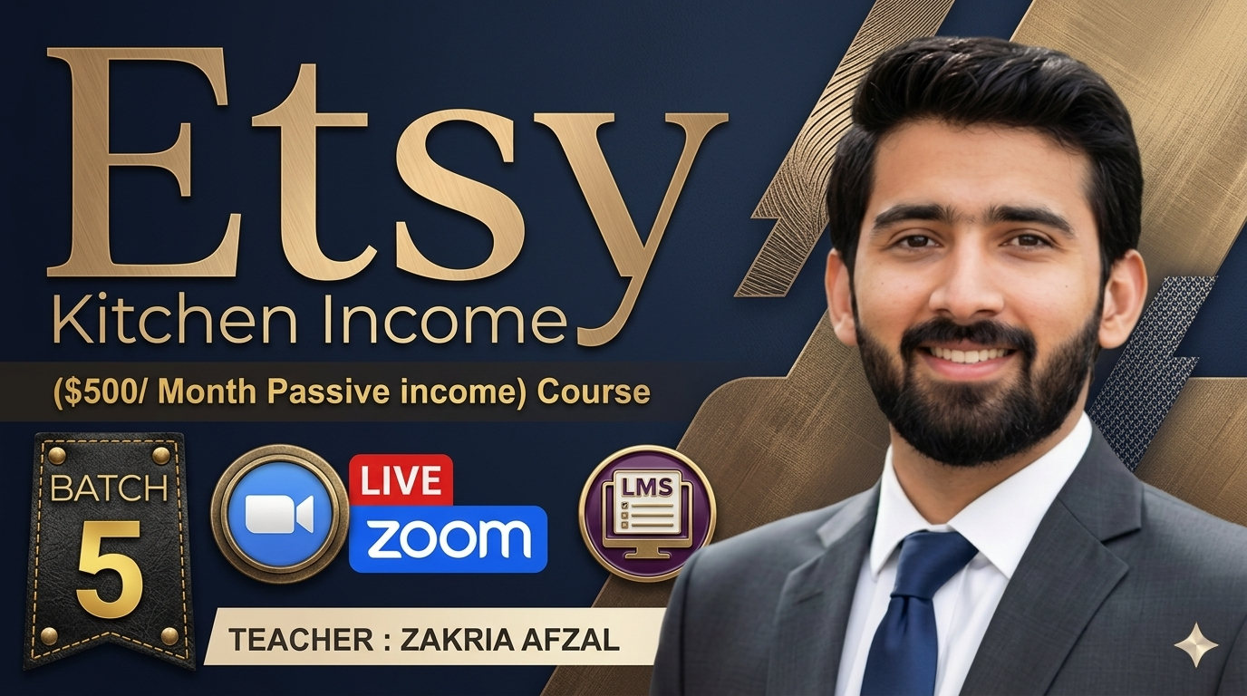 Etsy Kitchen Income Course Batch 5 (Advance Live Mentorship)